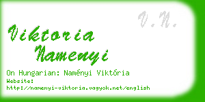 viktoria namenyi business card